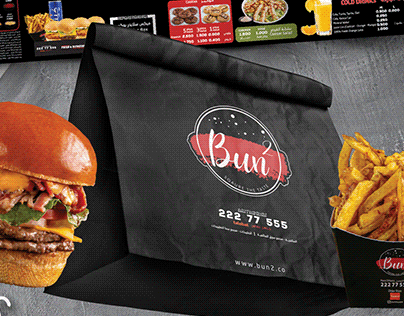 Bun2 Burger — تصميم علامة · مطاعم
